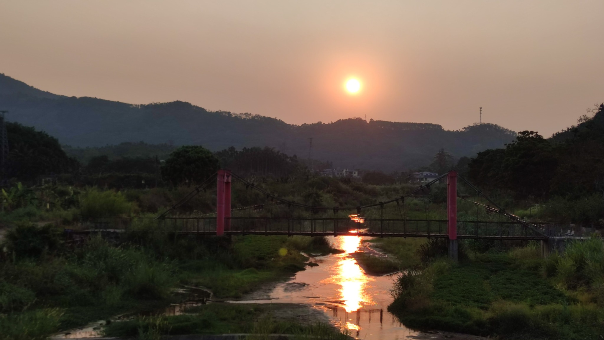 Abendstimmung in Qiongzhong auf Hainan