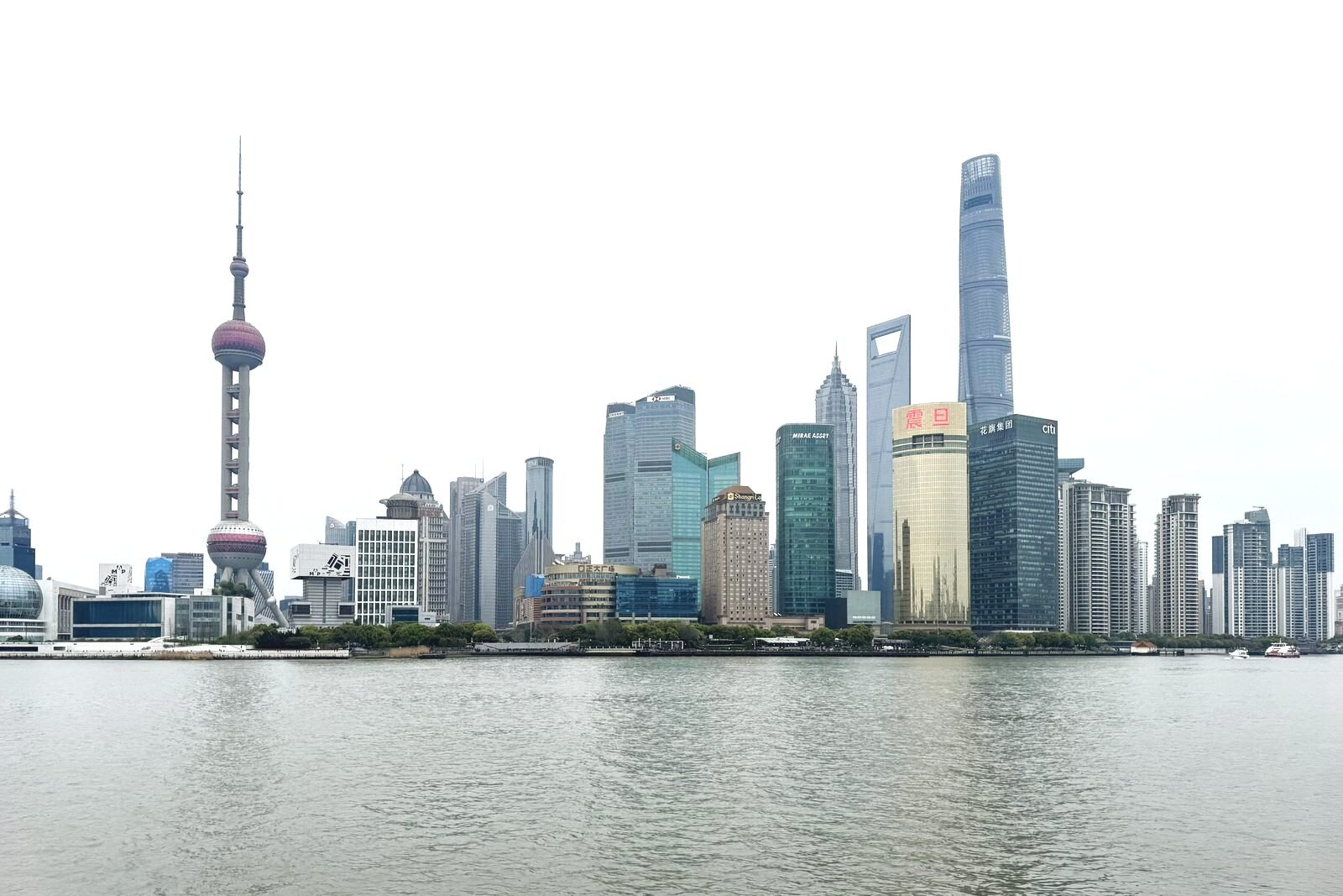 Shanghai Skyline am Huangpu